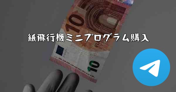 紙飛行機ミニプログラム購入