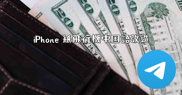 iPhone 紙飛行機中国語改造