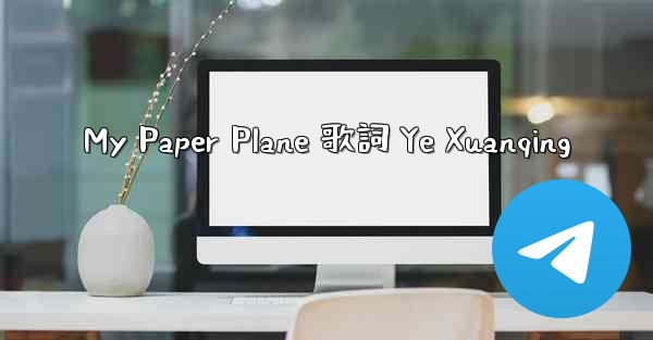 My Paper Plane 歌詞 Ye Xuanqing