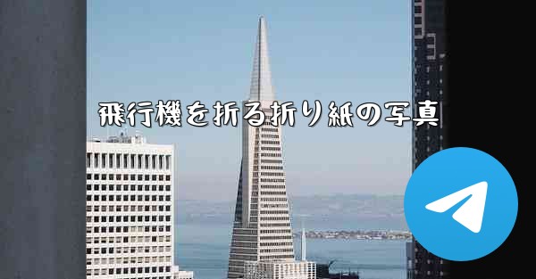 飛行機を折る折り紙の写真