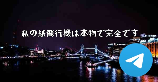 私の紙飛行機は本物で完全です