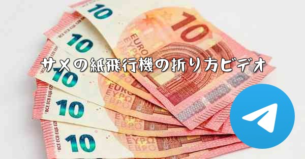 <b>サメの紙飛行機の折り方ビデオ</b>