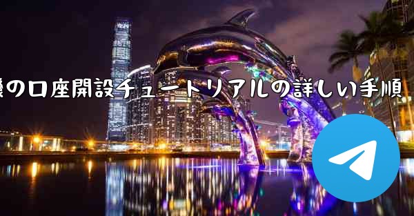 紙飛行機の口座開設チュートリアルの詳しい手順