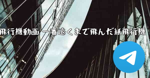 折り紙飛行機動画 一番遠くまで飛んだ紙飛行機