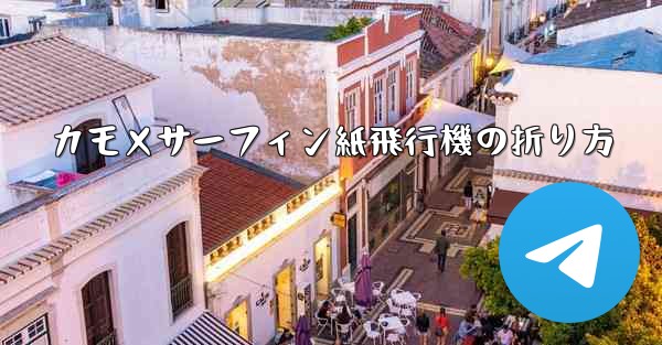 カモメサーフィン紙飛行機の折り方