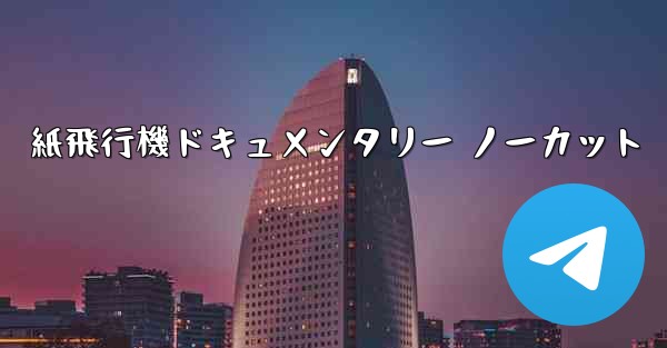 紙飛行機ドキュメンタリー ノーカット