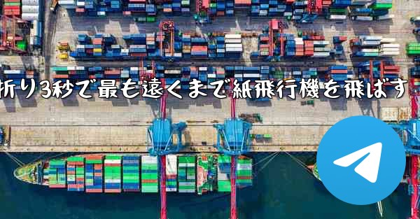 小さな飛行機を折り3秒で最も遠くまで紙飛行機を飛ばす