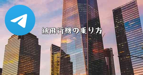 紙飛行機の乗り方