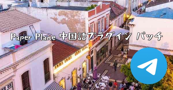 Paper Plane 中国語プラグイン パッチ