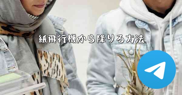 紙飛行機から降りる方法