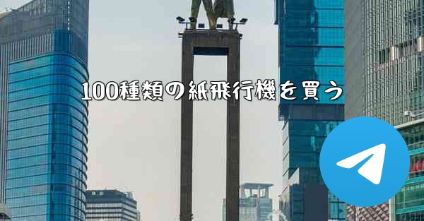 100種類の紙飛行機を買う