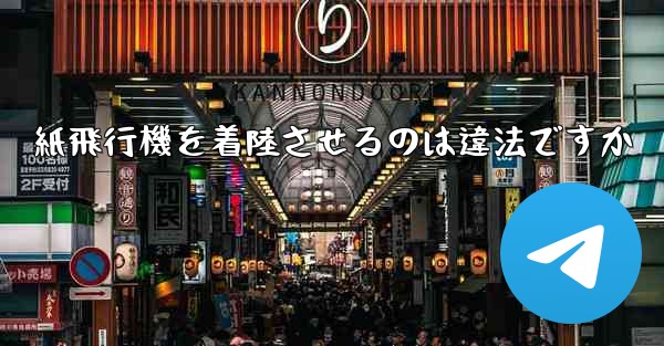 紙飛行機を着陸させるのは違法ですか
