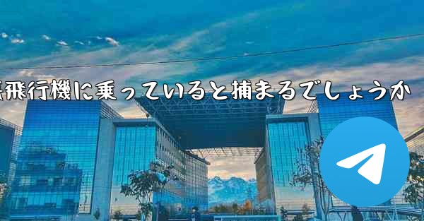 中国で紙飛行機に乗っていると捕まるでしょうか