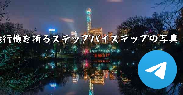 紙飛行機を折るステップバイステップの写真