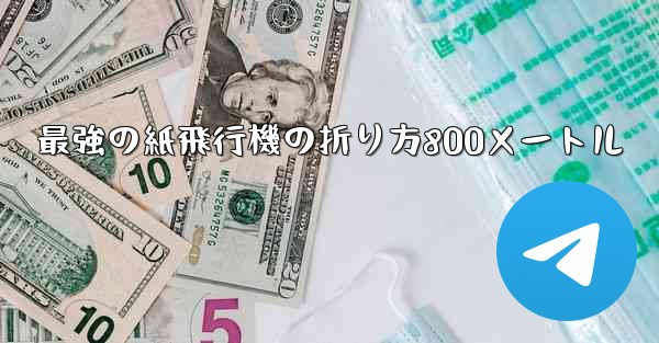 最強の紙飛行機の折り方800メートル
