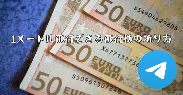 1メートル飛行できる飛行機の折り方