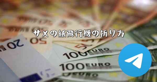 サメの紙飛行機の折り方