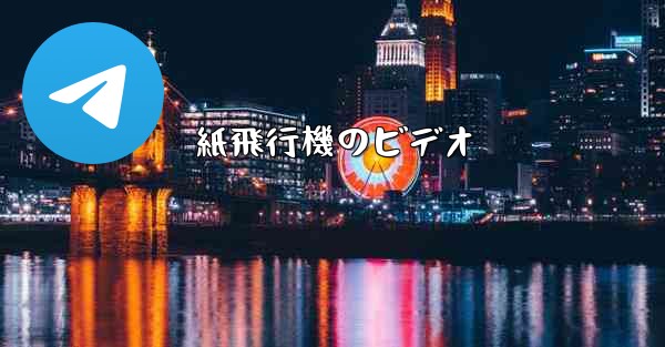 紙飛行機のビデオ