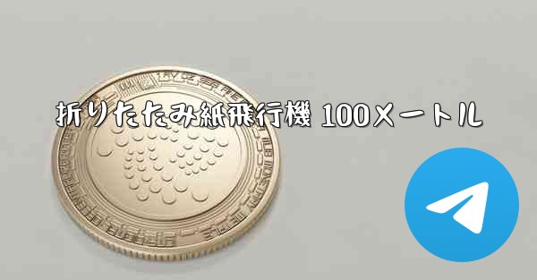 折りたたみ紙飛行機 100メートル