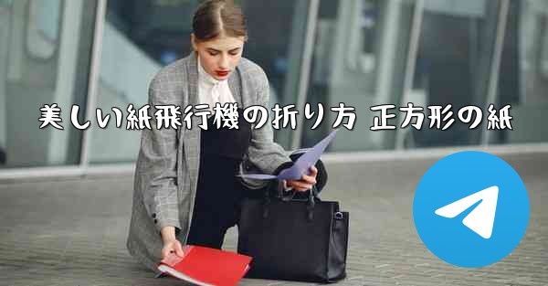 美しい紙飛行機の折り方 正方形の紙