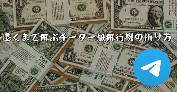 一番遠くまで飛ぶチーター紙飛行機の折り方