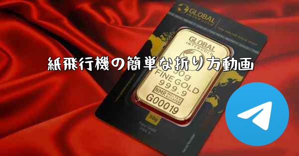 紙飛行機の簡単な折り方動画