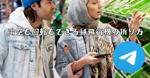 滑空も回転もできる紙飛行機の折り方