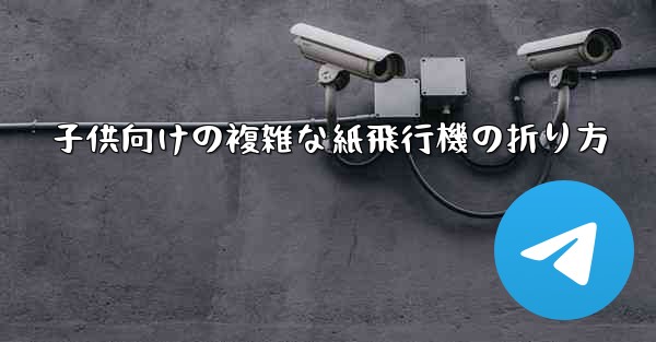 子供向けの複雑な紙飛行機の折り方