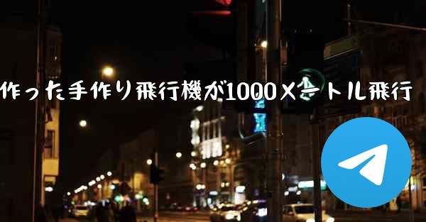 折り紙で作った手作り飛行機が1000メートル飛行