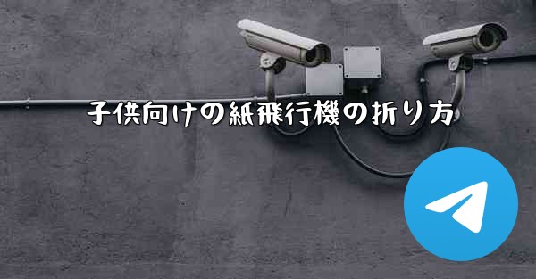 子供向けの紙飛行機の折り方