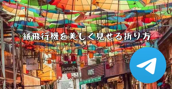 紙飛行機を美しく見せる折り方