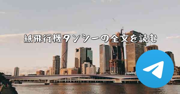 紙飛行機タンシーの全文を読む