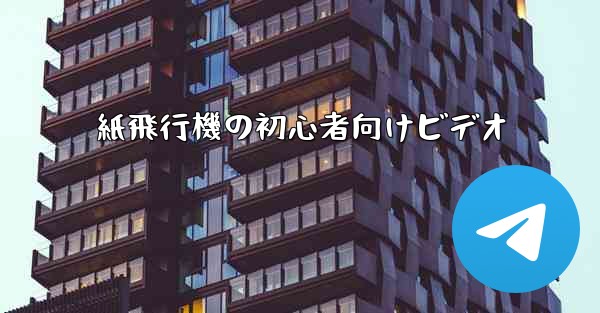 紙飛行機の初心者向けビデオ