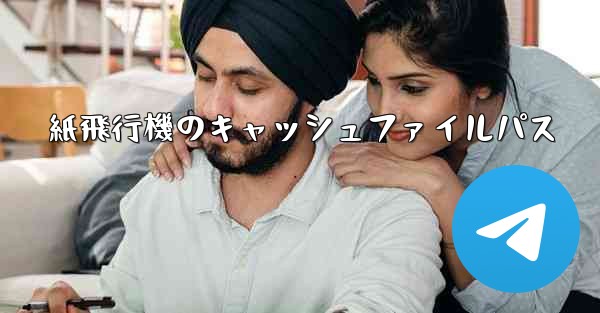 紙飛行機のキャッシュファイルパス