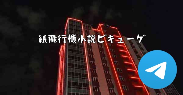 紙飛行機小説ビキューゲ