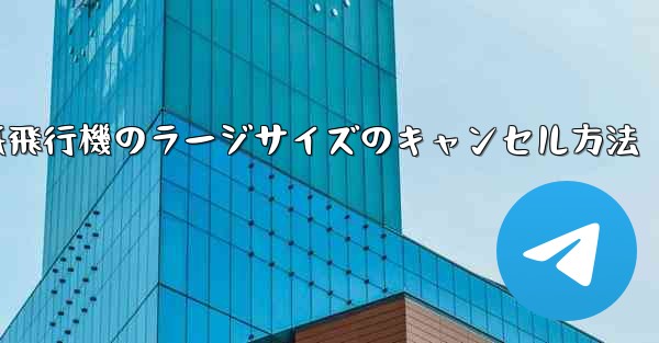 紙飛行機のラージサイズのキャンセル方法
