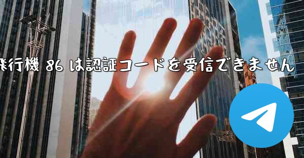 紙飛行機 86 は認証コードを受信できません