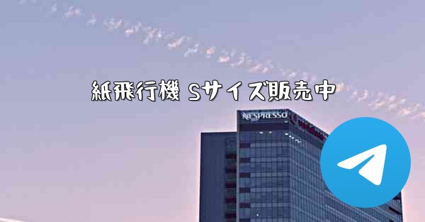 紙飛行機 Sサイズ販売中