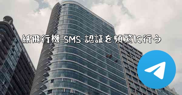 紙飛行機 SMS 認証を頻繁に行う