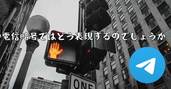 中国の電信暗号ではどう表現するのでしょうか