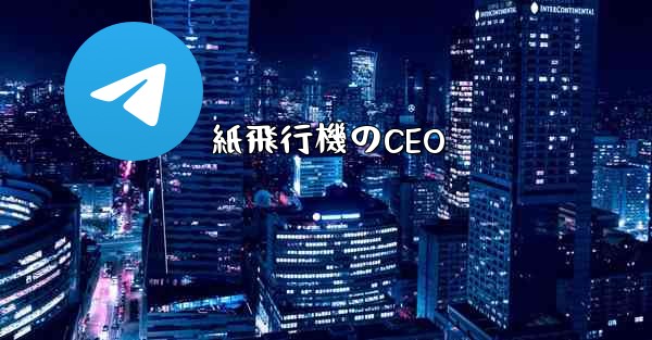 紙飛行機のCEO