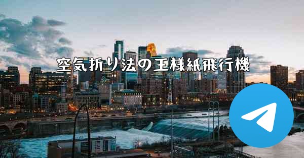 空気折り法の王様紙飛行機