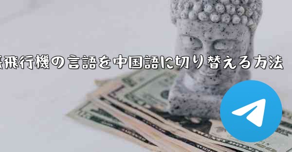 紙飛行機の言語を中国語に切り替える方法