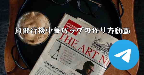 紙飛行機中華バッグの作り方動画