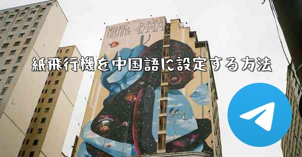 紙飛行機を中国語に設定する方法