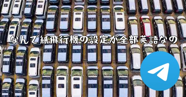 なんで紙飛行機の設定が全部英語なの