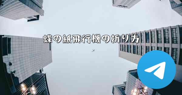 蝶の紙飛行機の折り方