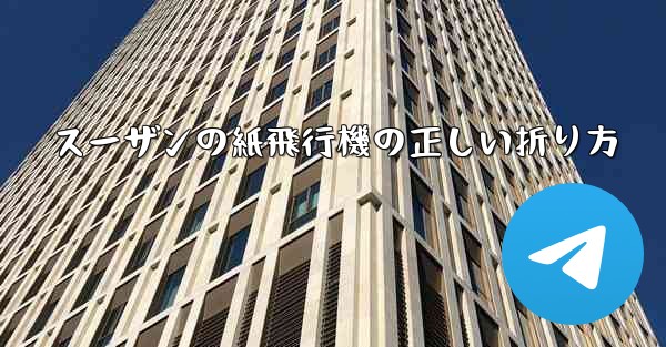 スーザンの紙飛行機の正しい折り方