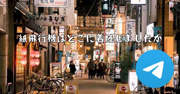 紙飛行機はどこに着陸しましたか