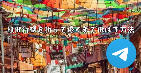 紙飛行機を折って遠くまで飛ばす方法
